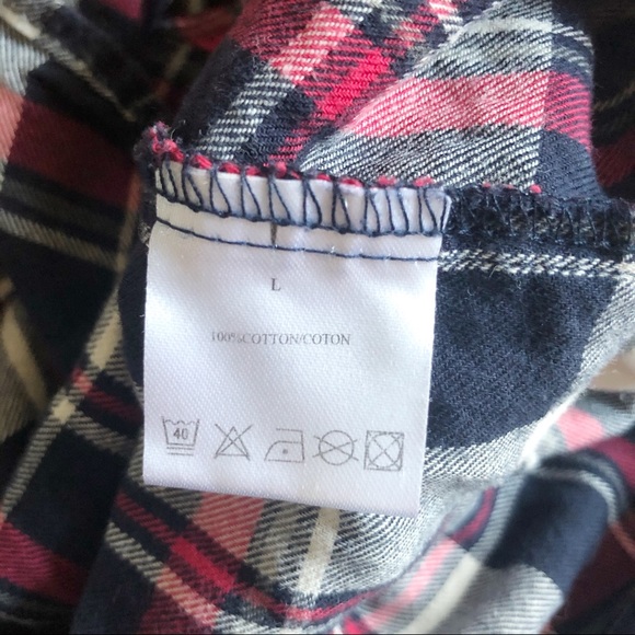 Just like the 90s Plaid HiLow Button Up Shirt - Picture 6 of 7